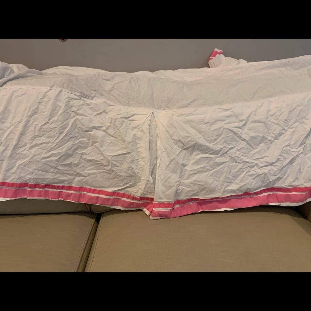 Pottery Barn Kids crib skirt